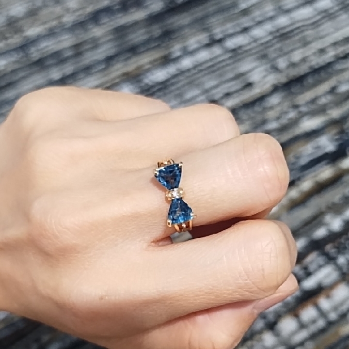 Elegant Blue Topaz Ring